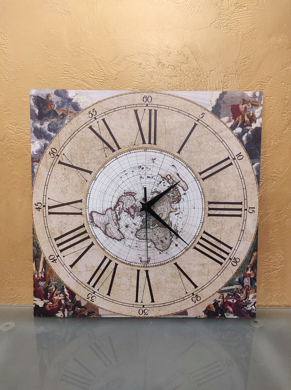 Настенные часы Идеал большие Ретро 081 из МДФ 42 см Декор для дома, подарок