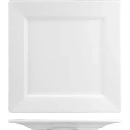 Тарелка «Кунстверк» квадратная фарфор ,H=18,L=190,B=190мм белый