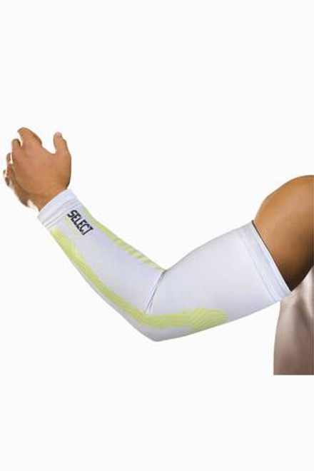 Компрессионный рукав Select White - белый