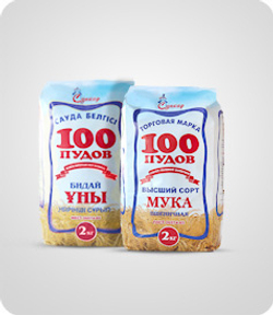 Мука 100 Пудов в/с 2 кг
