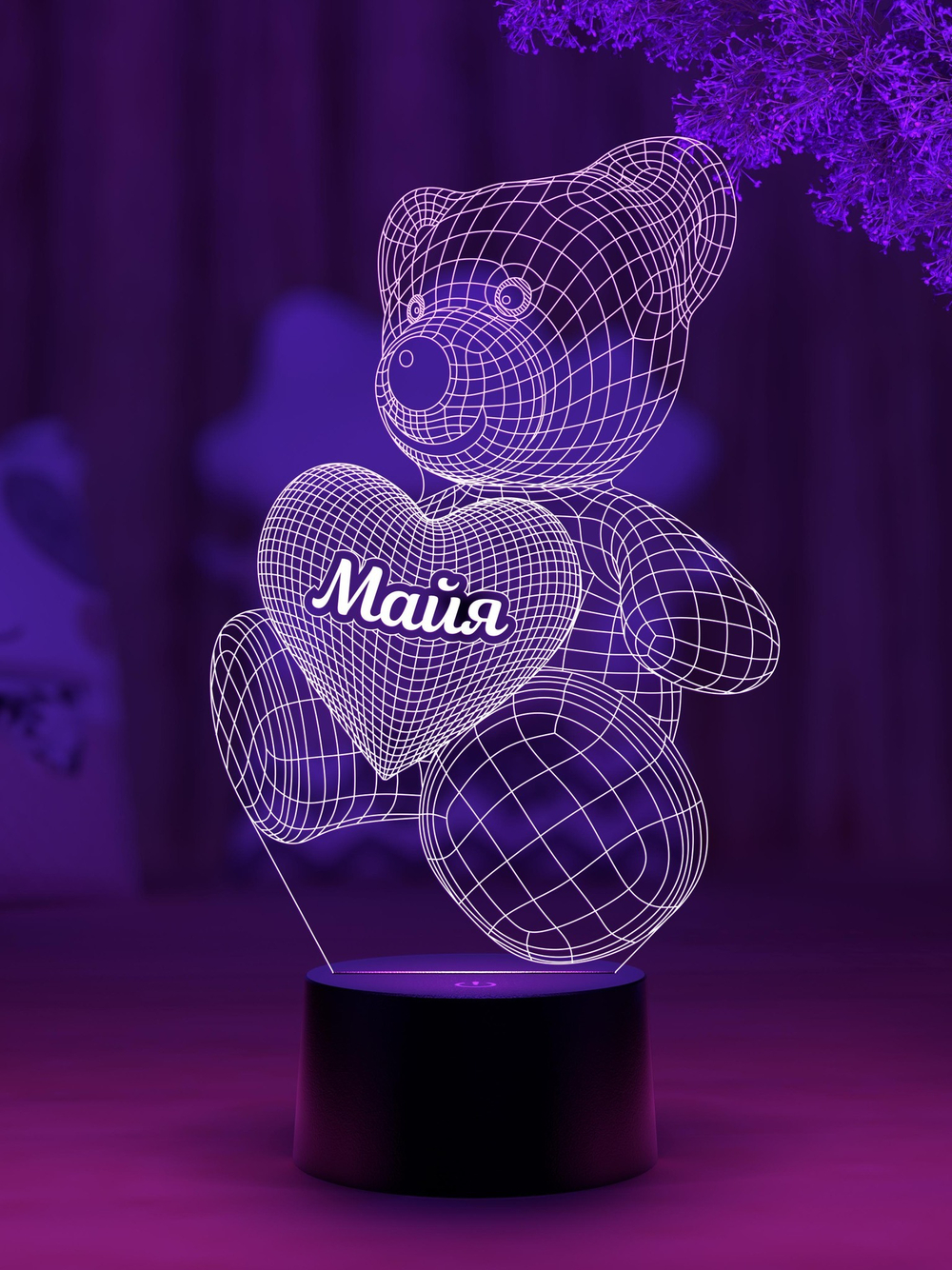 Ночник "Мишка с именем Майя"