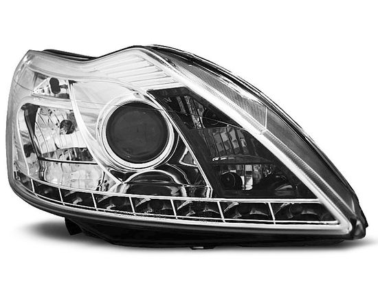 Передние фары Ford Focus 2 daylight chrome