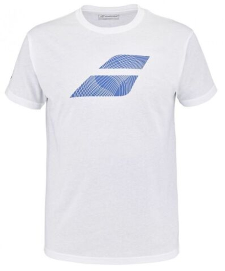 Мужская теннисная футболка Babolat Exercise Big Flag Tee Men - белый