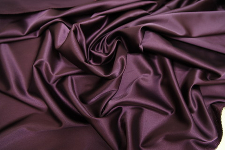 Атлас стрейч светлый-баклажан