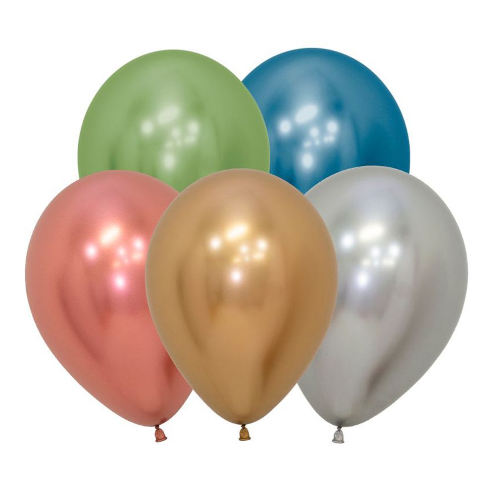 S 5&quot; Зеркальные Рефлекс Ассорти / Reflex Assorted / 50 шт.
