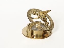 Nautical Морской компас в деревянном футляре