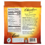 Chocolove, С начинкой, темный шоколад, соленая карамель, 55% какао, 100 г (3,5 унции)