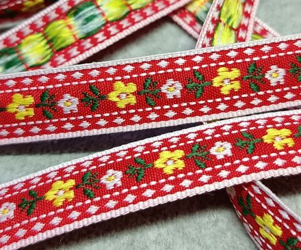 Тесьма жаккард, ш. 1,5 см