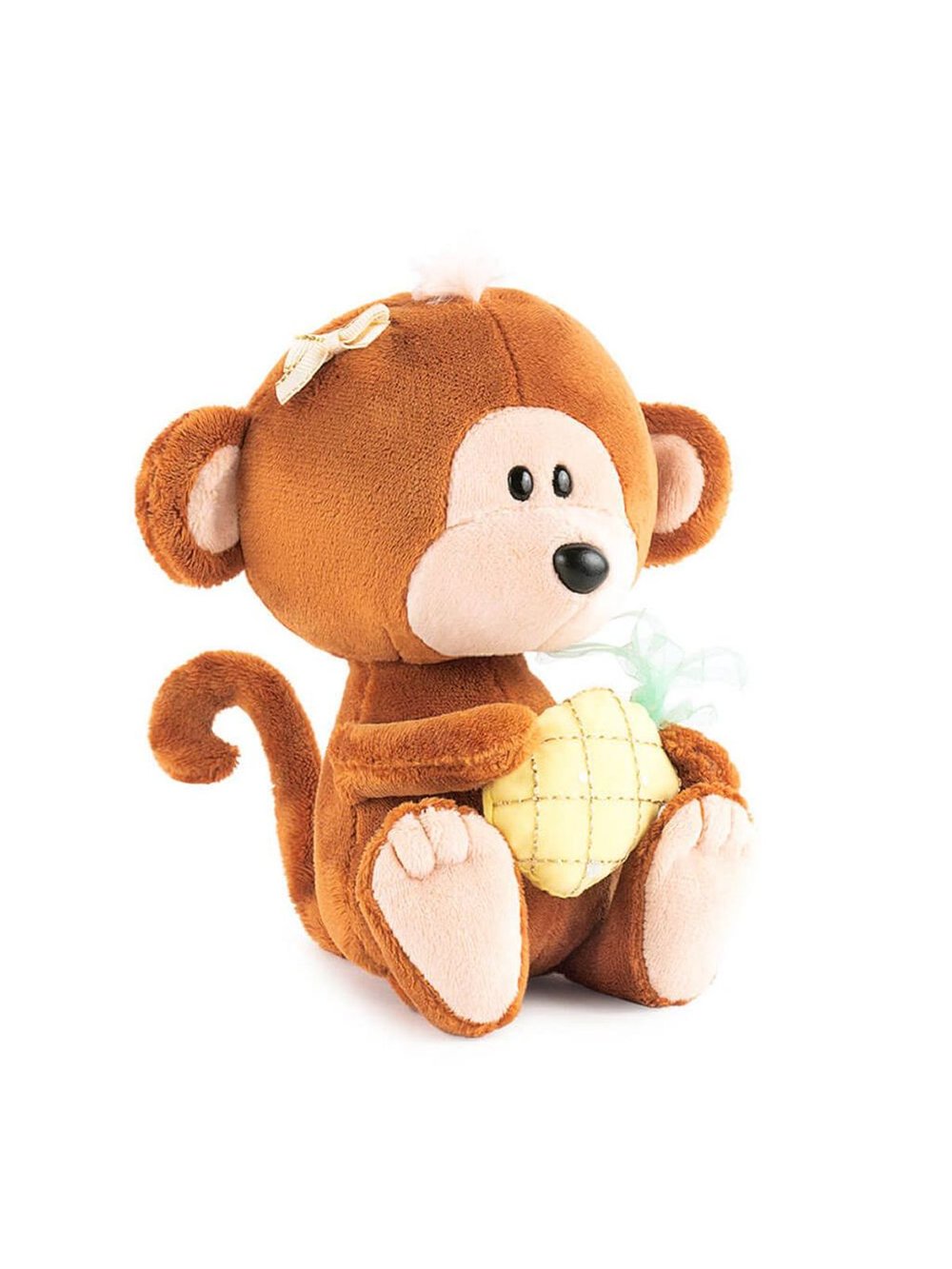 Мягкая игрушка Обезьянка Отиша с ананасом 15 см