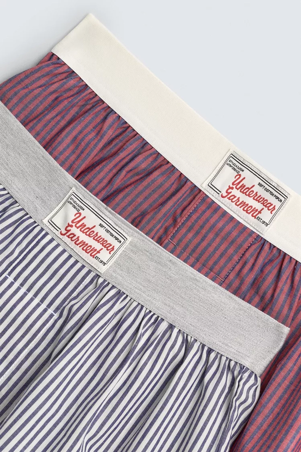 ZARA НАБОР ИЗ 2 КОМБИНИРОВАННЫХ ТРУСОВ-БОКСЕРОВ ИЗ ПОПЛИНА, РАЗНОЦВЕТНЫЙ