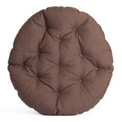 Кресло CLOUDE HOME рогожка/металл, 97х98х90-96см, коричневый, 3М7-147