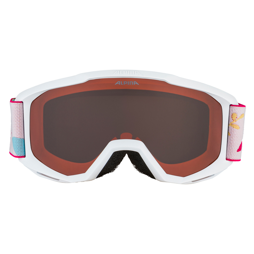 2025 Маска ALPINA Piney White-Flower Matt/Orange кат. 2