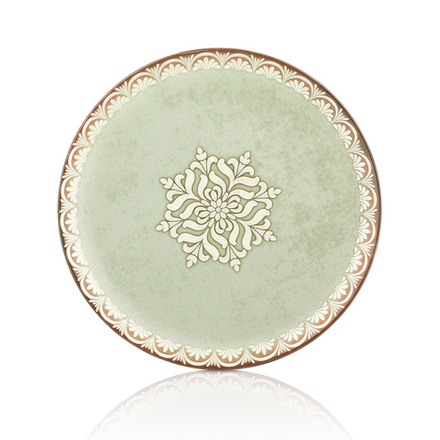 Тарелка круглая d=21 cм, фарфор, серия "ROME", By Bone
