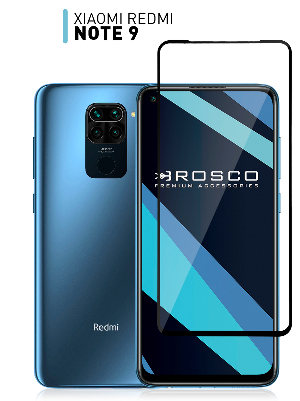 Стекло антишпион ROSCO для Xiaomi Redmi Note 9 оптом (арт. XM-RN9-FSP-GLASS-SPY)