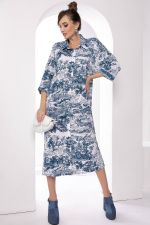 Платье "Сьюзан" (вайт/блю) П8161 LT Collection