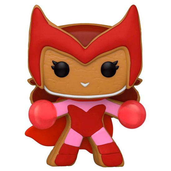 Фигурка Funko POP! Bobble Marvel Holiday Gingerbread Scarlet Witch (940) 57129 / Фигурка Фанко ПОП! пряничный человечек в виде Алой Ведьмы