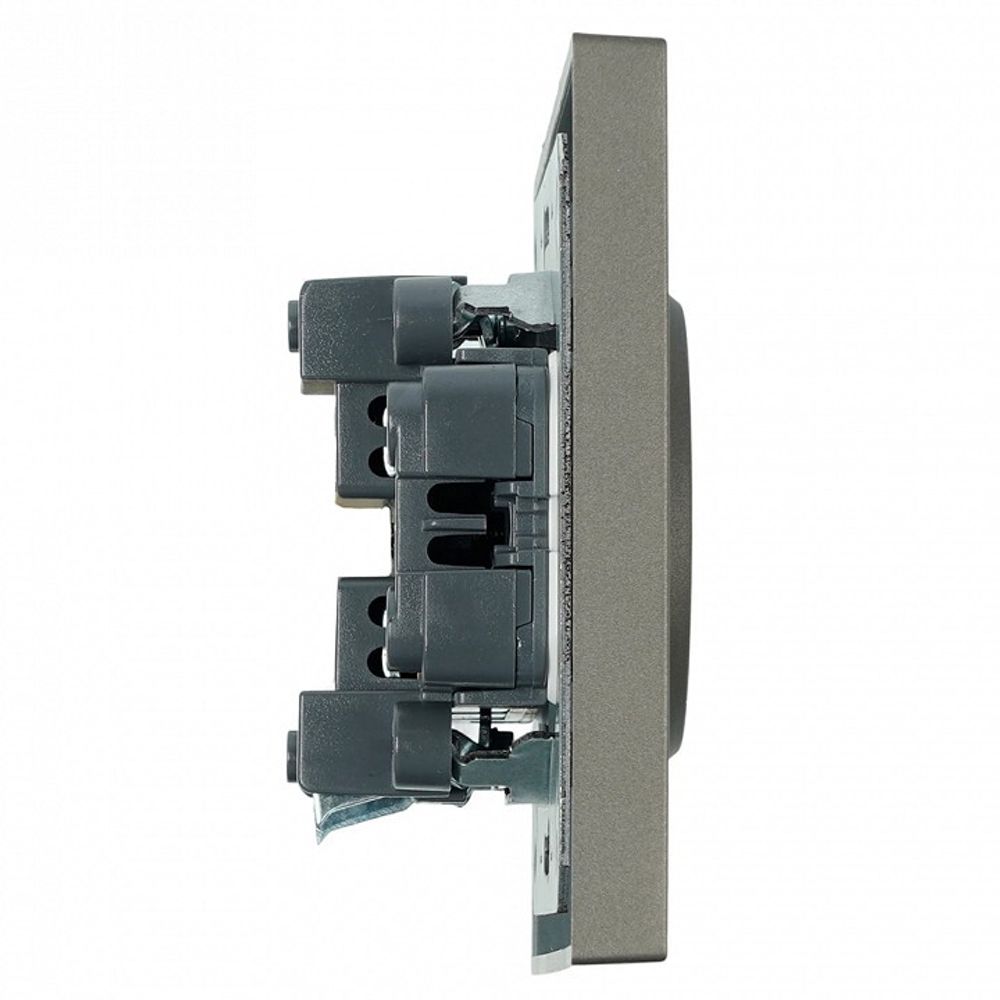 Розетка двойная без заземления и со шторкой Stekker Эмили 49929