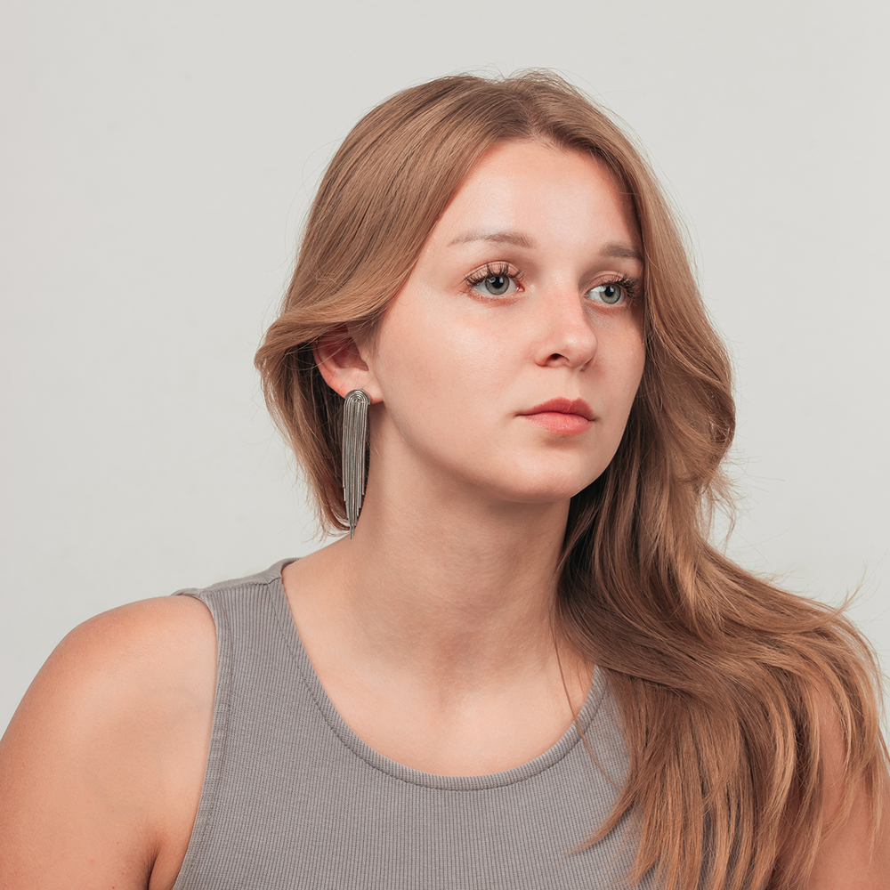 Серьги Fiore Luna Половинка AWE2900-S