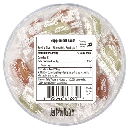 Preggie, Queasy Drops® Plus, медовое ассорти, 21 шт.