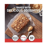 Clif Bar —Протеиновые батончики со вкусом арахисового масла — Сделано из органического овса — 11 г белка — Не содержит ГМО — На растительной основе — Энергетические батончики