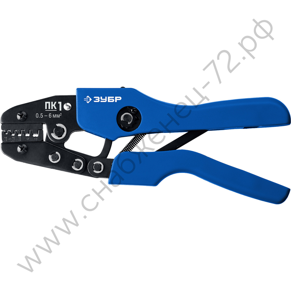 ЗУБР ПК-1 0.5-6мм2, Пресс-клещи для втулочных наконечников, Профессионал(45456-1)