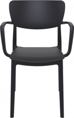 Кресло пластиковое Siesta Contract Lisa, черный