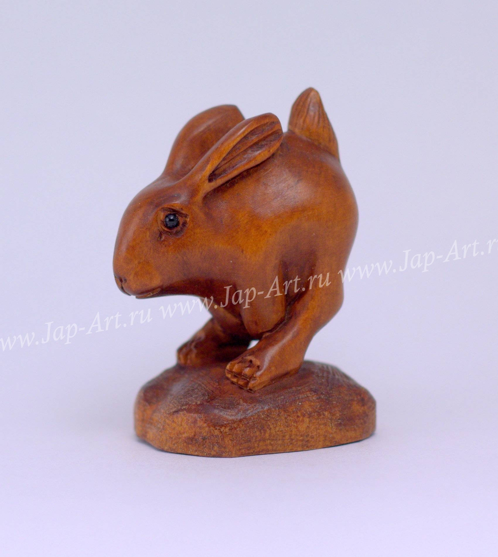 Нэцкэ Кролик бегущий