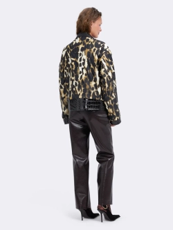 Косуха леопардовая из экокожи и нейлона Ola Ola OLA OLA