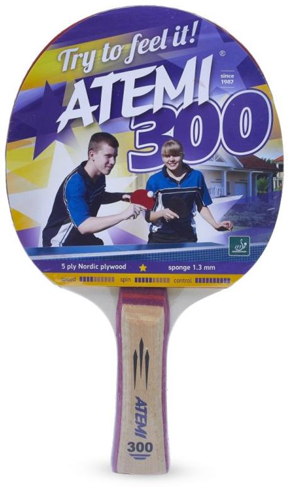 Ракетка настольнргр тенниса Atemi100/300CV