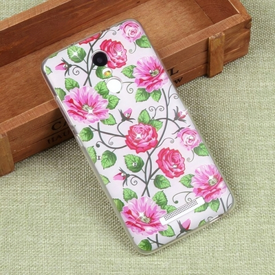 Силиконовый чехол с цветами для Xiaomi Redmi Note 3/3 Pro, 009610