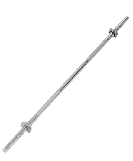 Гриф для штанги BB-103 прямой, d=25 мм, металл, с металлическими замками, хром, 120 см