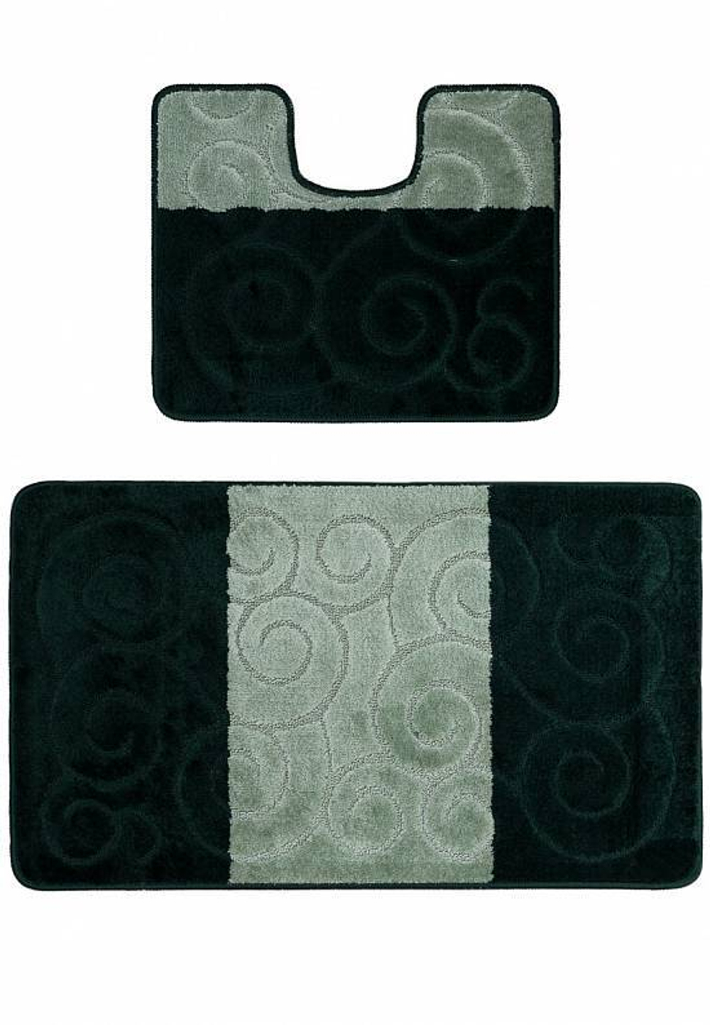 Комплект ковриков для ванной Confetti Bath Maximus Sile 2536 Hunter Green BQF (60*100; 50*60)