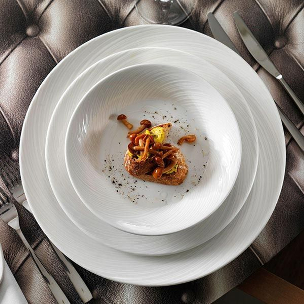 Тарелка «Спайро» мелкая;фарфор;D=320,H=25мм;белый (Цвет: белый)