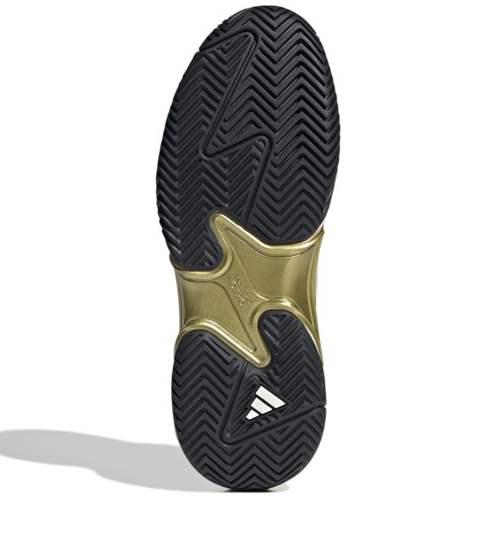 Мужские кроссовки теннисные Adidas Barricade 13 M NM - основной белый/сливовый/золотой