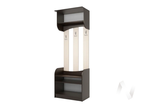 Вешалка с тумбой сек №13 КЛЕРК Прихожая ДИАНА-4 (венге/дуб молочный)