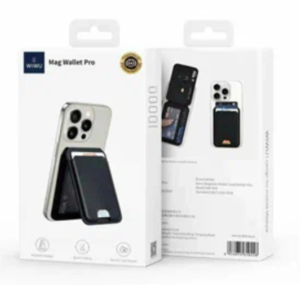 Чехол WIWU Mag Wallet Pro с подставкой (MW-003) (черный)