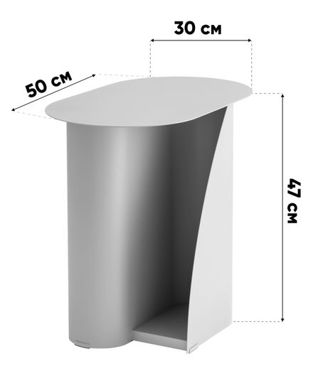Журнальный столик Yvaine металл черный