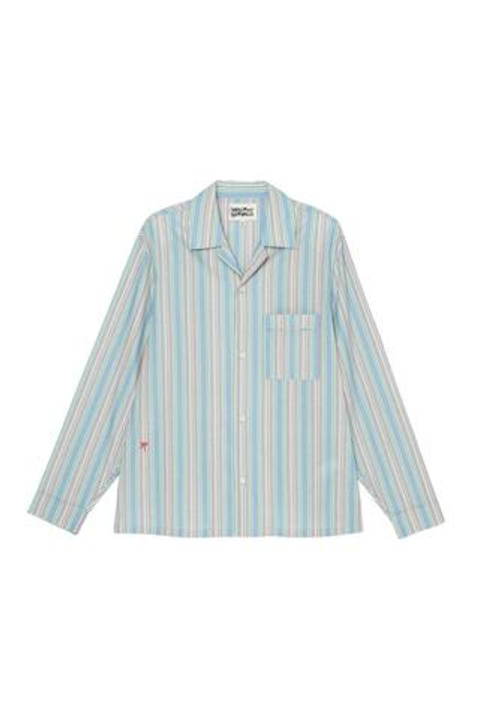 ZARA X BENITO ANTONIO РУБАШКА В ПОЛОСКУ, СВЕТЛО-ГОЛУБОЙ