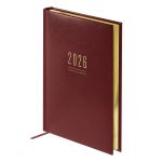 Ежедневник 2026г. А5, BG Dallas. Brown, кожзам, коричневый, 176л