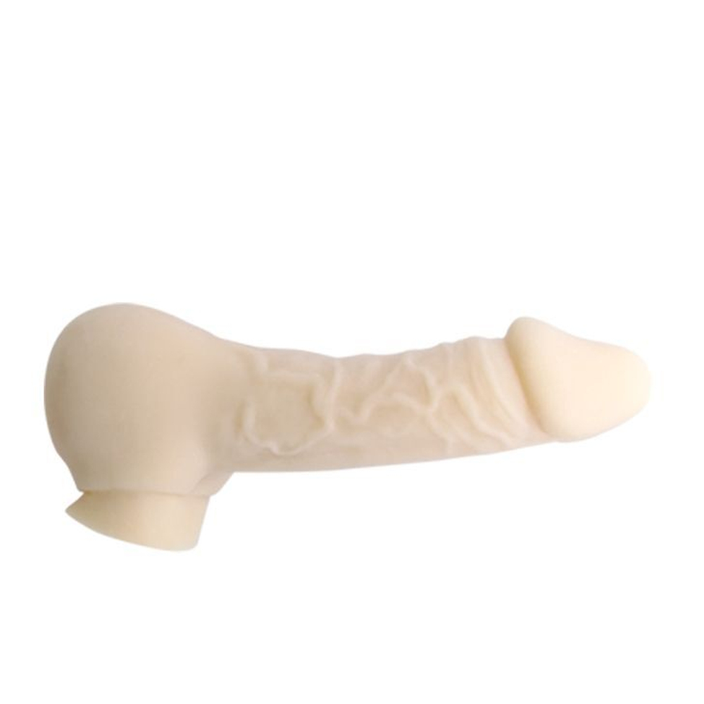 Телесный мастурбатор-насадка Bigger Man (Цвет: телесный)