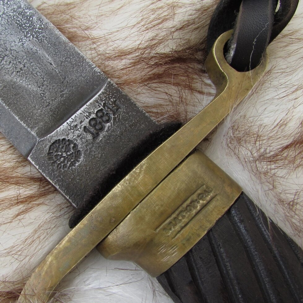 Историческая шашка солдатская Драгунская кованая, образца 1881 года