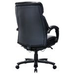 Кресло HAWASAN (ХАВАСАН) "Voyager HD-010", НАГРУЗКА до 180 кг, подножка, экокожа, черное, 532971