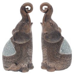 GAEM Набор из 2-х фигурок декоративных "Слон", L19 W9,5 H21 см