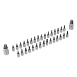 Набор инструментов, 1/2", 1/4", CrV, S2, пластиковый кейс, 194 предмета Denzel