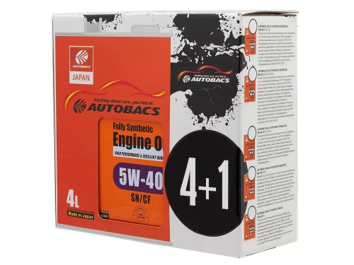 Масло моторное синтетическое AUTOBACS  5W40 ENGINE OIL FS SN/CF GF-5 АКЦИЯ 4+1