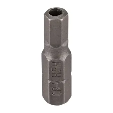 Бита 6-гранная 5ммх25ммL, 1/4'' с отверстием RockFORCE RF-124S2505