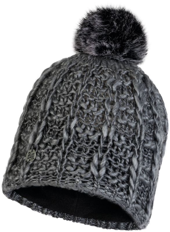 Шапка вязаная с флисом Buff Hat Knitted Polar Liv Pebble Grey Фото 1