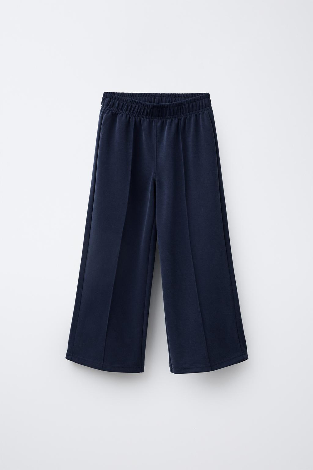 ZARA БРЮКИ WIDE LEG В СПОРТИВНОМ СТИЛЕ, СИНИЙ