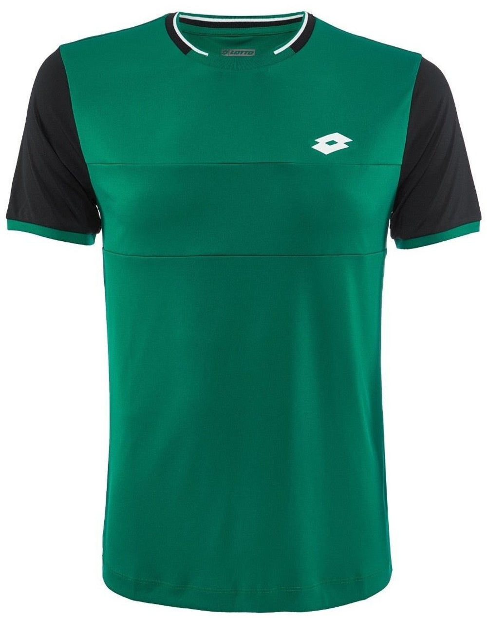 Мужская теннисная футболка Lotto Top Ten II Tee - garden/all black