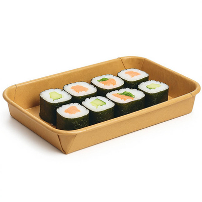 Контейнер бумажный Sushi Box 600 мл 115х165х24 мм 1/600